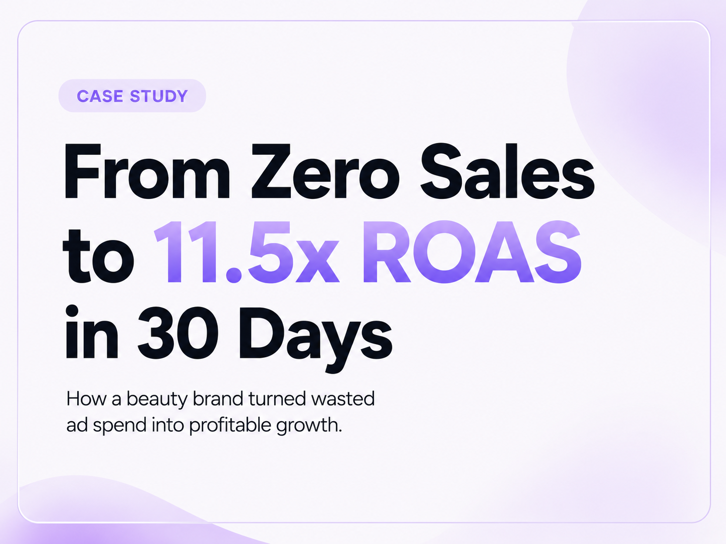 From Zero Sales to 11.5x ROAS: Scaling a Pakistani Beauty Brand with Performance Marketing